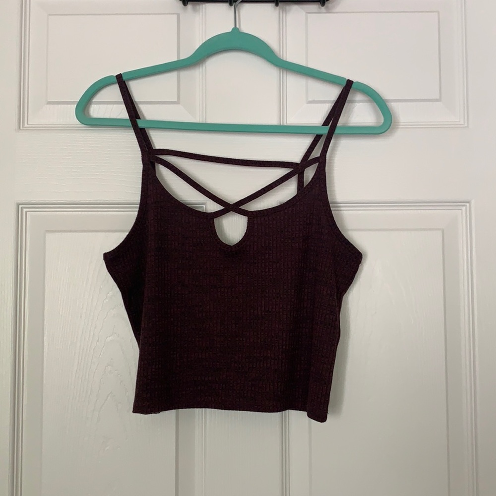 Charlotte Russe Ribbed Crop Top